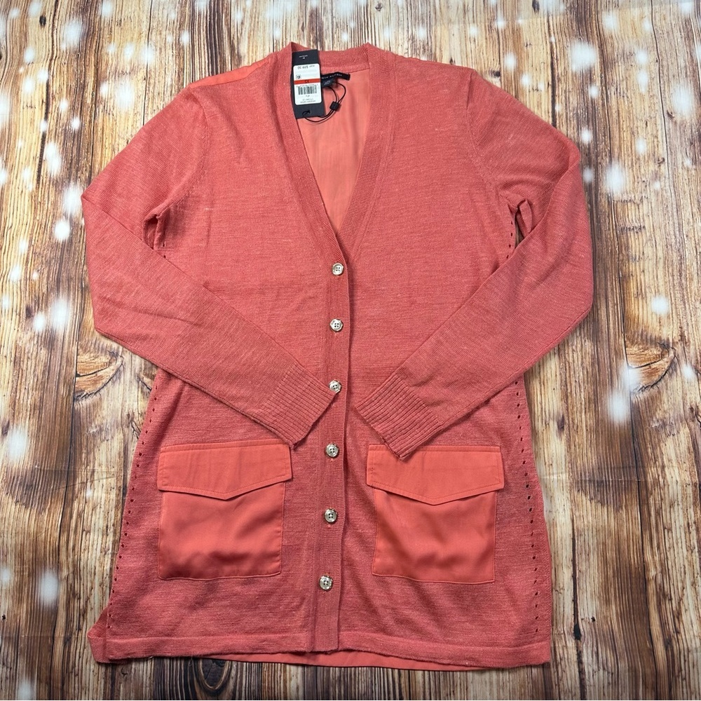 NWT Tommy Hillfiger Cardigan Sweater
Button Front L/S Saharan Safari Size XS/P